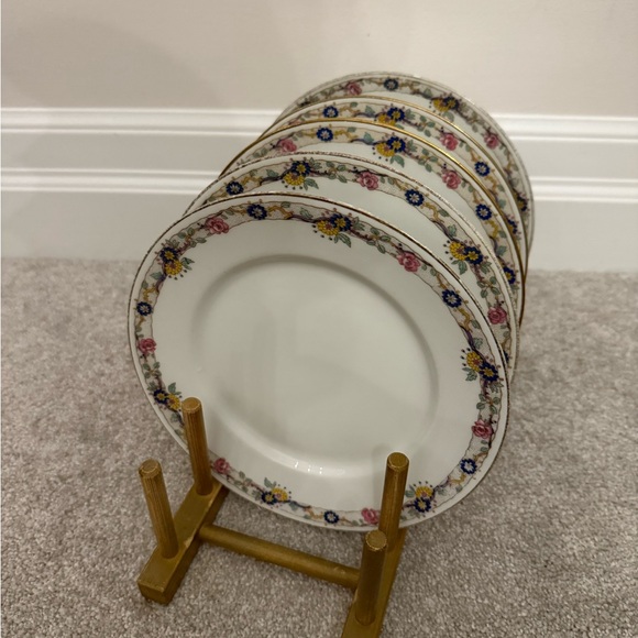 Set of 5 Limoges France side plates - Picture 1 of 4